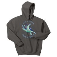 Skip A Straw Save A Turtle Ocean Kids Hoodie