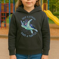 Skip A Straw Save A Turtle Ocean Kids Hoodie
