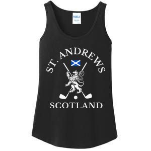 St. Andrews Scotland Golf Fan Ladies Essential Tank