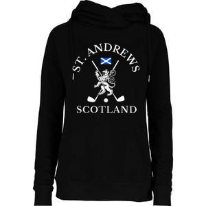 St. Andrews Scotland Golf Fan Womens Funnel Neck Pullover Hood