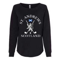 St. Andrews Scotland Golf Fan Womens California Wash Sweatshirt