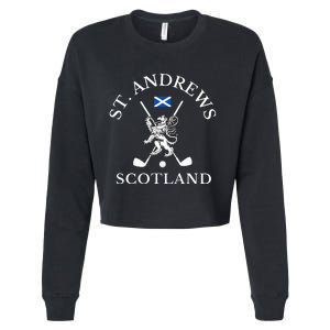 St. Andrews Scotland Golf Fan Cropped Pullover Crew