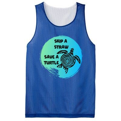 Skip A Straw Save A Turtle Funny Gift Meaningful Gift Funny Gift Tee Gift Mesh Reversible Basketball Jersey Tank