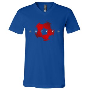 Soccer Apparel Soccer Player Gift V-Neck T-Shirt