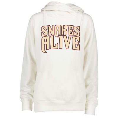 Snakes Alive Womens Funnel Neck Pullover Hood