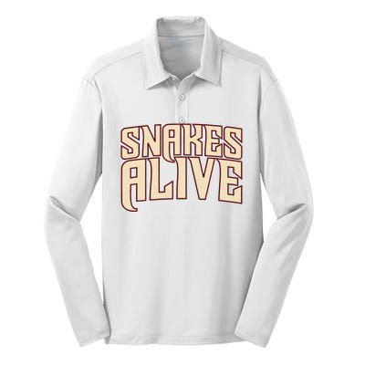 Snakes Alive Silk Touch Performance Long Sleeve Polo