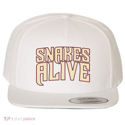 Snakes Alive Wool Snapback Cap