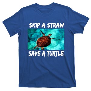 Skip A Straw Save A Turtle Gift T-Shirt