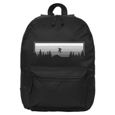 Snowboard Apparel Snowboarding Snowboarder Snowboard 16 in Basic Backpack