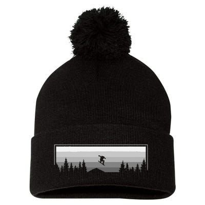 Snowboard Apparel Snowboarding Snowboarder Snowboard Pom Pom 12in Knit Beanie