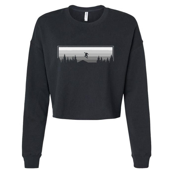 Snowboard Apparel Snowboarding Snowboarder Snowboard Cropped Pullover Crew