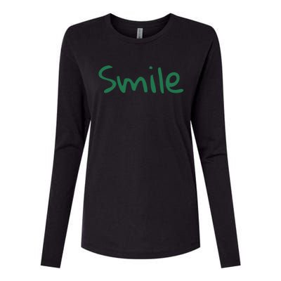 Smile At Someone National Smile Day Gift Womens Cotton Relaxed Long Sleeve T-Shirt