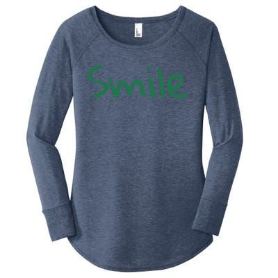 Smile At Someone National Smile Day Gift Women's Perfect Tri Tunic Long Sleeve Shirt