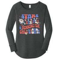 Stars And Stripes Running For Call Lights 4th Of July Nurse Women's Perfect Tri Tunic Long Sleeve Shirt