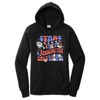 Stars And Stripes Running For Call Lights 4th Of July Nurse Women's Pullover Hoodie