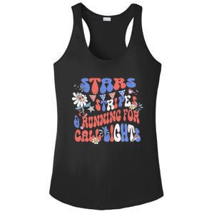 Stars And Stripes Running For Call Lights 4th Of July Nurse Ladies PosiCharge Competitor Racerback Tank