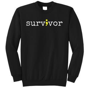 Suicide Awareness Support Symbol Recovery Survivor Semicolon Sweatshirt