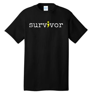 Suicide Awareness Support Symbol Recovery Survivor Semicolon Tall T-Shirt