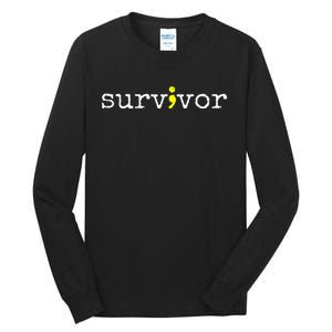 Suicide Awareness Support Symbol Recovery Survivor Semicolon Tall Long Sleeve T-Shirt