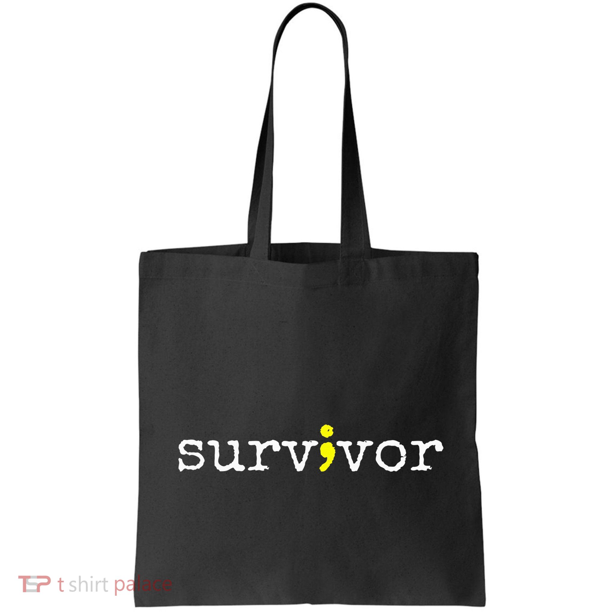 Suicide Awareness Support Symbol Recovery Survivor Semicolon Bag