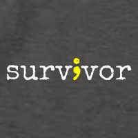 Suicide Awareness Support Symbol Recovery Survivor Semicolon Vector Backpack
