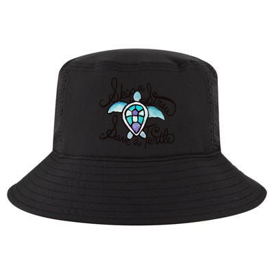 Skip A Straw Save A Turtle Watercolor Gift Cool Comfort Performance Bucket Hat