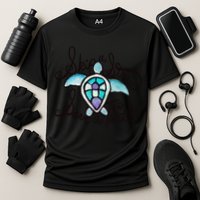 Skip A Straw Save A Turtle Watercolor Gift Performance Shirt