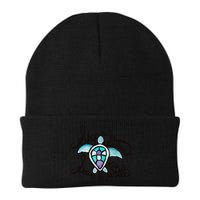 Skip A Straw Save A Turtle Watercolor Gift Beanie