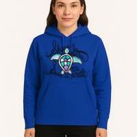 Skip A Straw Save A Turtle Watercolor Gift Hoodie