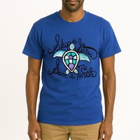 Skip A Straw Save A Turtle Watercolor Gift Tall T-Shirt