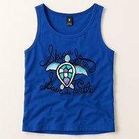 Skip A Straw Save A Turtle Watercolor Gift Tank Top