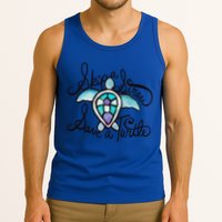 Skip A Straw Save A Turtle Watercolor Gift Tank Top