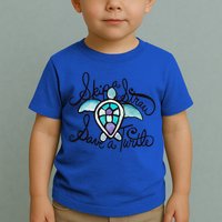 Skip A Straw Save A Turtle Watercolor Gift Toddler T-Shirt