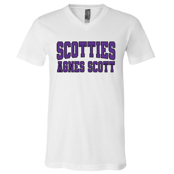 Scotties Agnes Scottt V-Neck T-Shirt