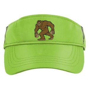 Sasquatch Bigfoot With Beer Kegs Adult Drive Performance Visor