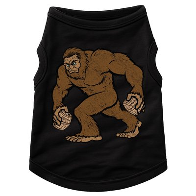 Sasquatch Bigfoot With Beer Kegs Doggie Tank