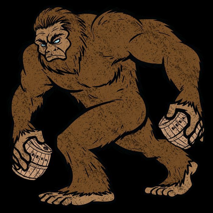 Sasquatch Bigfoot With Beer Kegs Performance Shirt