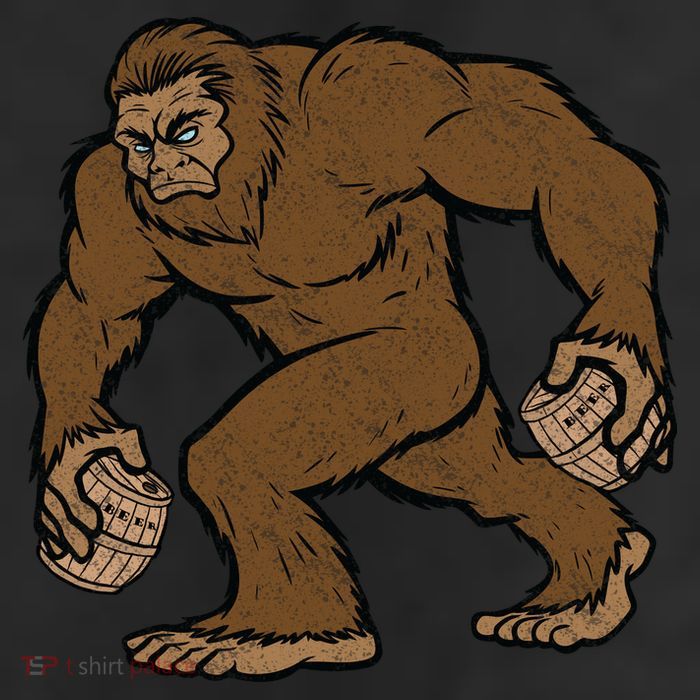 Sasquatch Bigfoot With Beer Kegs 11oz C Handle Ceramic Mug