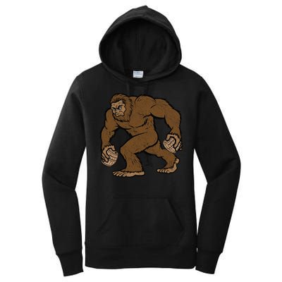 Sasquatch Bigfoot With Beer Kegs Women's Pullover Hoodie