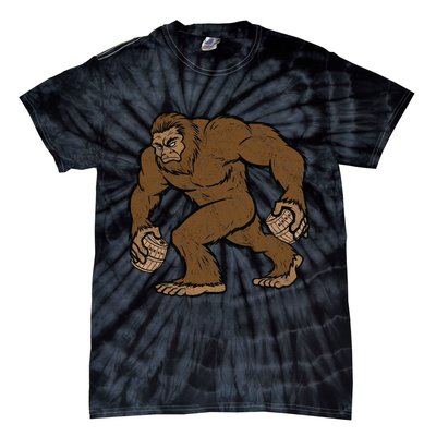 Sasquatch Bigfoot With Beer Kegs Tie-Dye T-Shirt