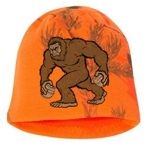 Sasquatch Bigfoot With Beer Kegs Kati - Camo Knit Beanie