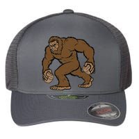 Sasquatch Bigfoot With Beer Kegs Flexfit Unipanel Trucker Cap