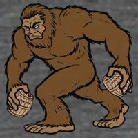 Sasquatch Bigfoot With Beer Kegs T-Shirt