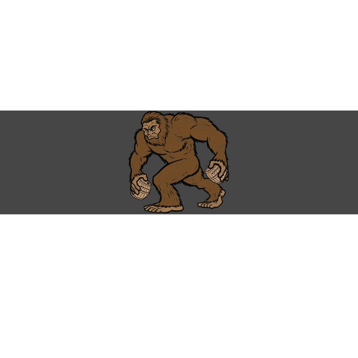 Sasquatch Bigfoot With Beer Kegs Bumper Sticker