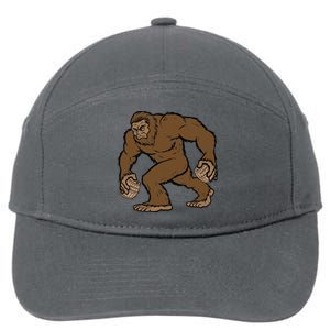 Sasquatch Bigfoot With Beer Kegs 7-Panel Snapback Hat