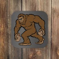 Sasquatch Bigfoot With Beer Kegs Coaster