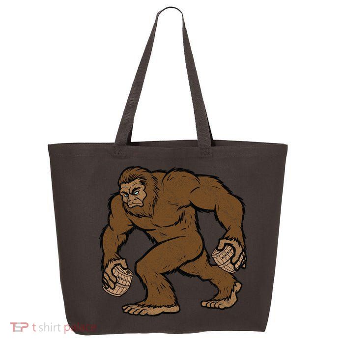 Sasquatch Bigfoot With Beer Kegs 25L Jumbo Tote