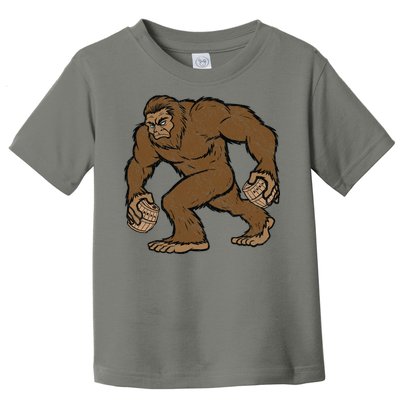 Sasquatch Bigfoot With Beer Kegs Toddler T-Shirt