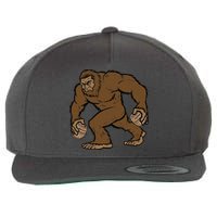 Sasquatch Bigfoot With Beer Kegs Wool Snapback Cap