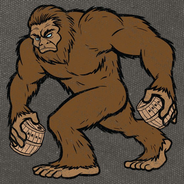 Sasquatch Bigfoot With Beer Kegs Cotton Canvas Backpack